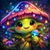 Illustration of a vibrant fantasy creature with expressive colors and unique features, designed for a profile picture.